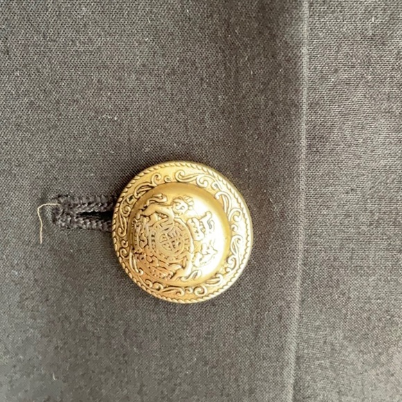 Talbots Stretch Blazer Black with Gold Buttons 6 - Picture 4 of 6